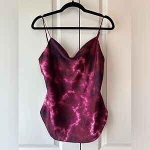 Cinq A Sept Tie Dye Marta Cami Fig (Size S)